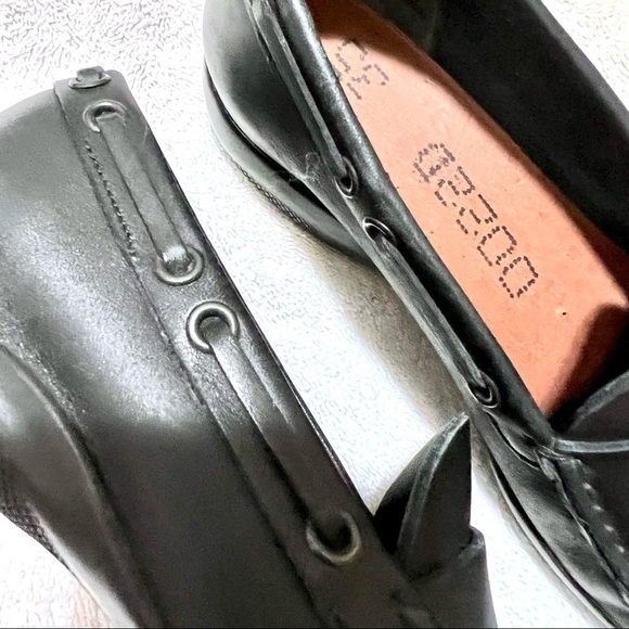 PRADA Made in Italy genuine Black Leather Loafers womens Size: 5.5 / IT 35.5 - Picture 6 of 11